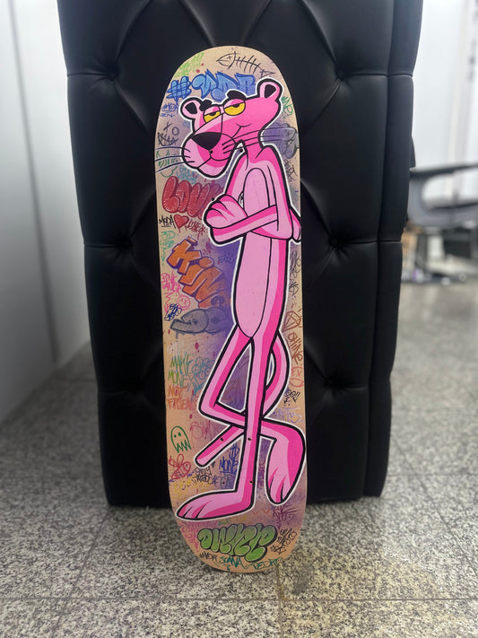 Skate Pantera Cor de Rosa